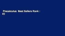 Precalculus  Best Sellers Rank : #2