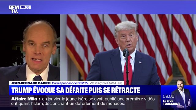 Présidentielle américaine: Donald Trump évoque sa défaite, puis se rétracte