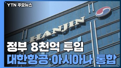 대한항공·아시아나 통합 추진...산은, 8천억 한진칼에 투입 / YTN