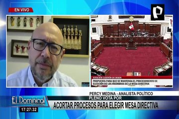 Percy Medina: El Congreso debe cambiar hoy la Mesa Directiva