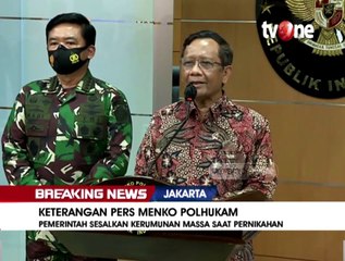 Menkopolhukam Sesalkan Kerumunan Massa Acara HRS