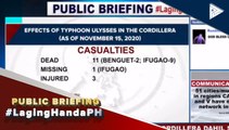 #LagingHanda | Bilang ng nasawi sa Cordillera dahil sa bagyong #UlyssesPH, umabot na sa 11