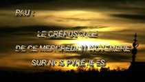 MICHOU64 W-D.D. MÉTÉOROLOGUE - 11 NOVEMBRE 2020 - PAU -LE CRÉPUSCULE DE CE MERCREDI 11 NOVEMBRE SUR NOS PYRÉNÉES