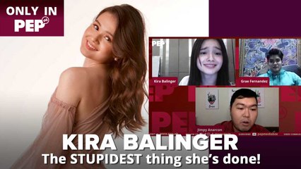 Kira Balinger on the STUPIDEST thing she's done | PEP Exclusives