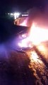 शामली मेरठ करनाल हाईवे पर कार में लगी आग, चालक जिंदा जला वीडियो वायरल