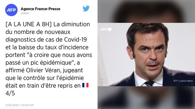 Covid-19 : Nous reprenons le contrôle sur l'épidémie , estime Olivier Véran