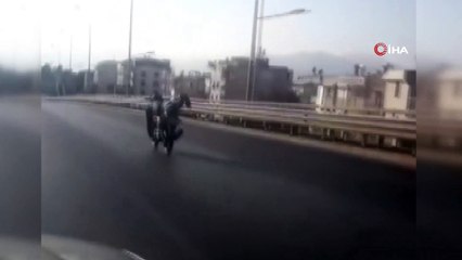Antalya’da motosiklet sürücülerin pes dedirten yolculukları
