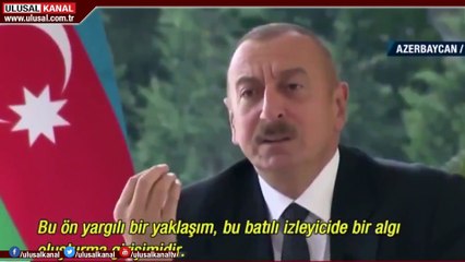 Aliyev, BBC muhabirine batının iki yüzlülüğünü anlattı