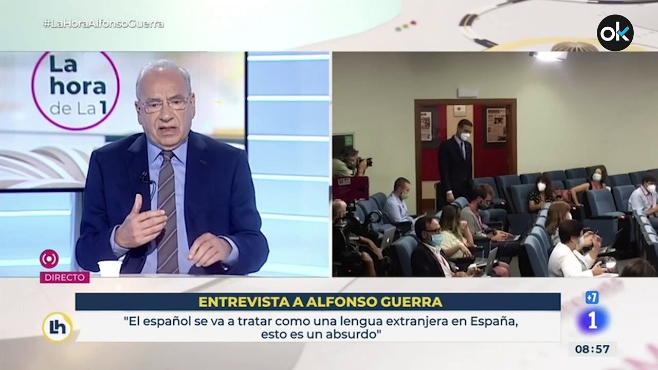 Alfonso Guerra: "Hay muchos españoles y socialistas con un nudo en la garganta: ¡CON BILDU NO!"