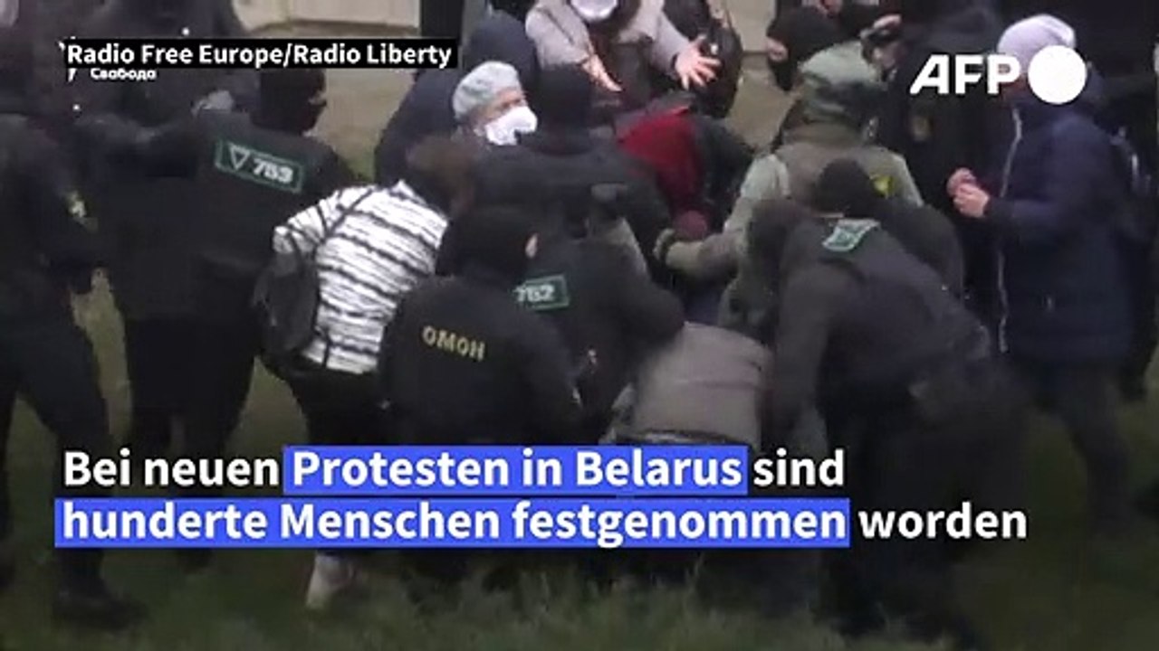 Erneut hunderte Festnahmen bei Protesten in Belarus