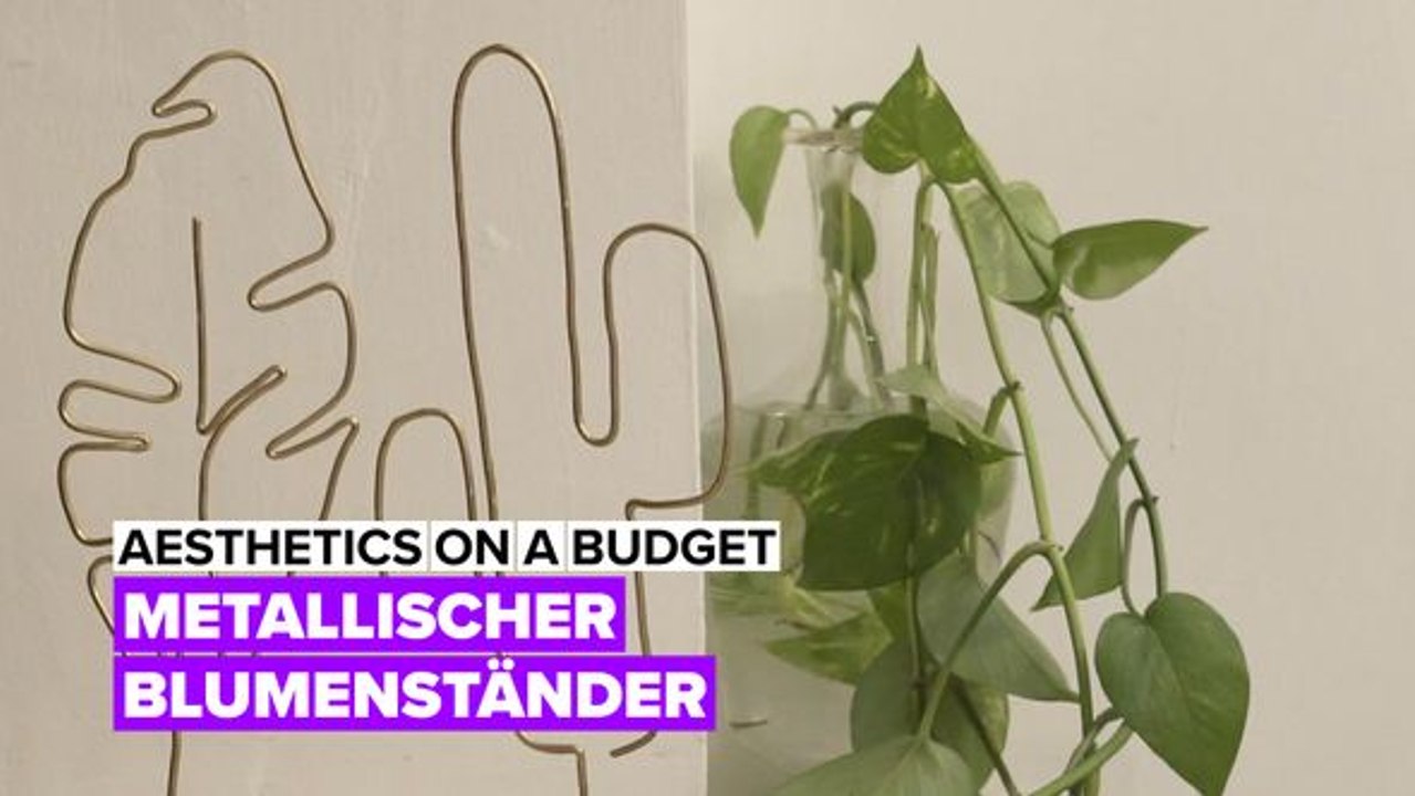 Deko im industrie-stil: metallischer pflanzenständer