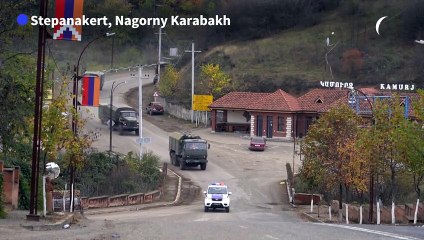 Nagorny Karabakh: arrivée d'un convoi russe de maintien de la paix