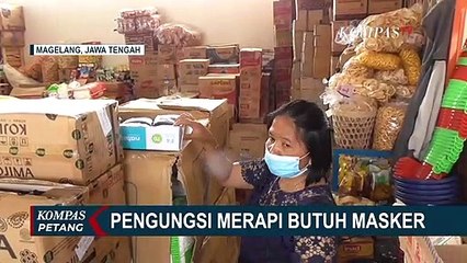 Pengungsi Gunung Merapi Butuh Masker Secara Ekstra