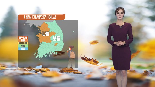 [날씨] 내일 수도권 등 초미세먼지 농도 '나쁨'...오후부터 전국 가을비 / YTN
