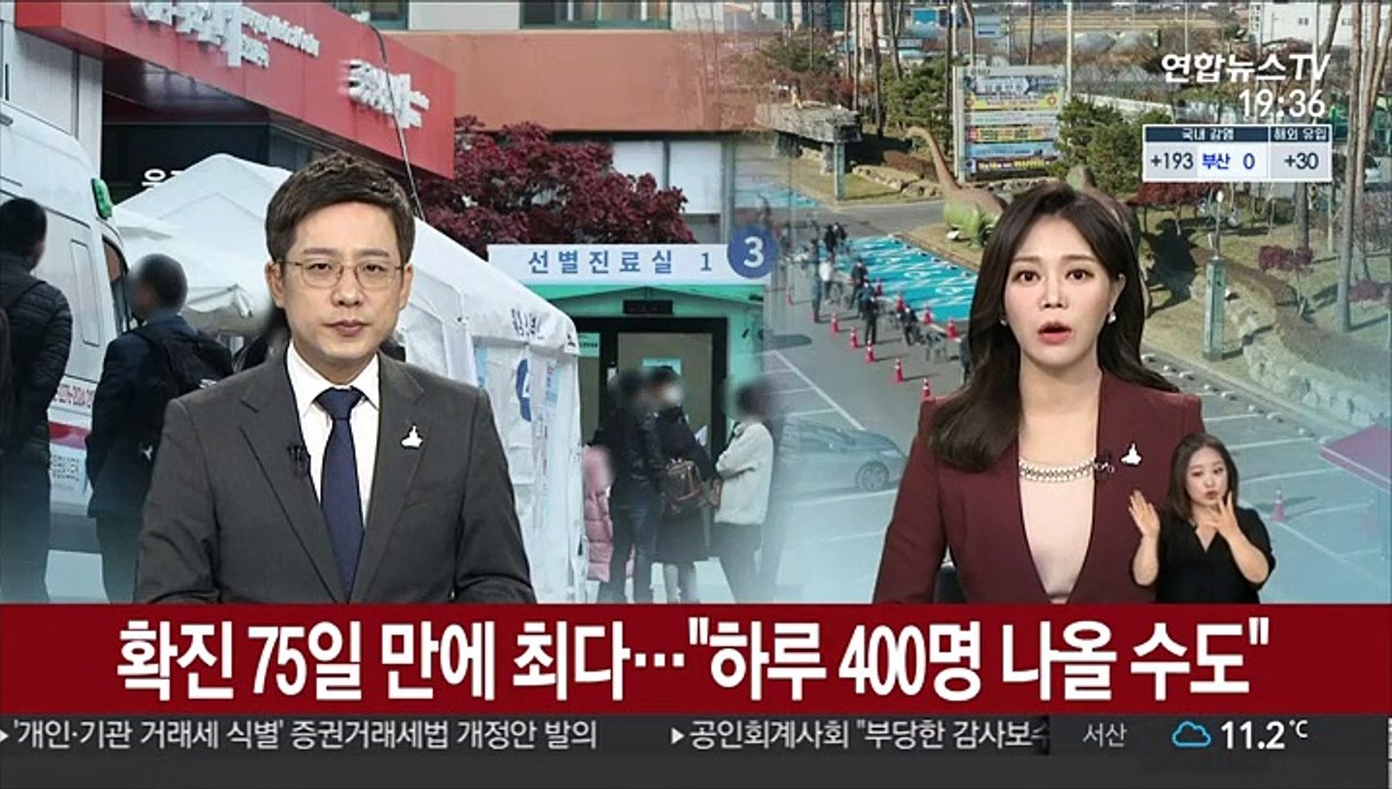 확진 75일 만에 최다…"하루 400명 나올 수도"