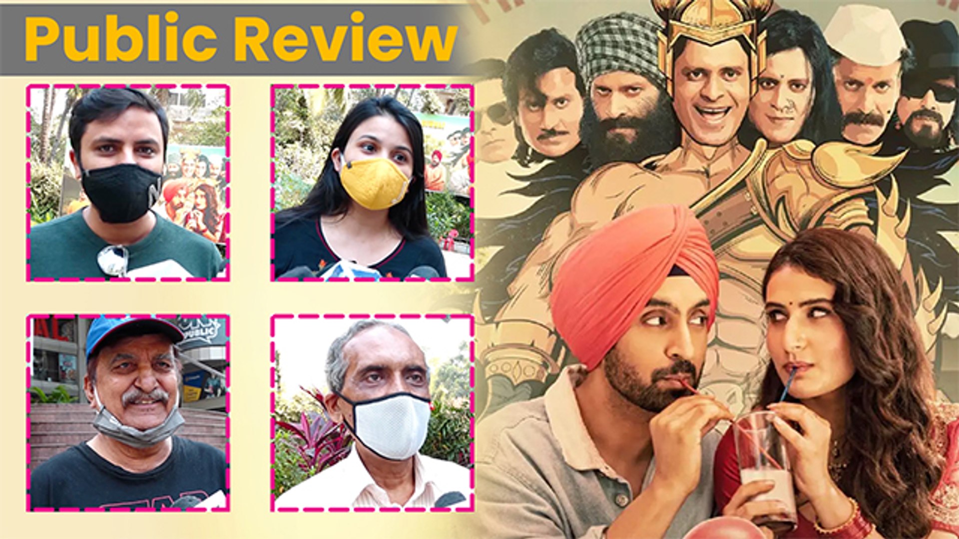Suraj Pe Mangal Bhari PUBLIC REVIEW Diljit Dosanjh Fatima Sana Shaikh Manoj Bajpayee LehrenTV
