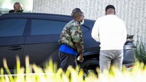Kanye West spotted at his Calabasas recording studio after threatening to the election
