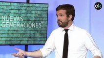 Pablo Casado promete derogar la 