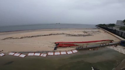 LIVE from MANILA BAY after TYPHOON Ulysses - WHITE SAND BEACH Update!
