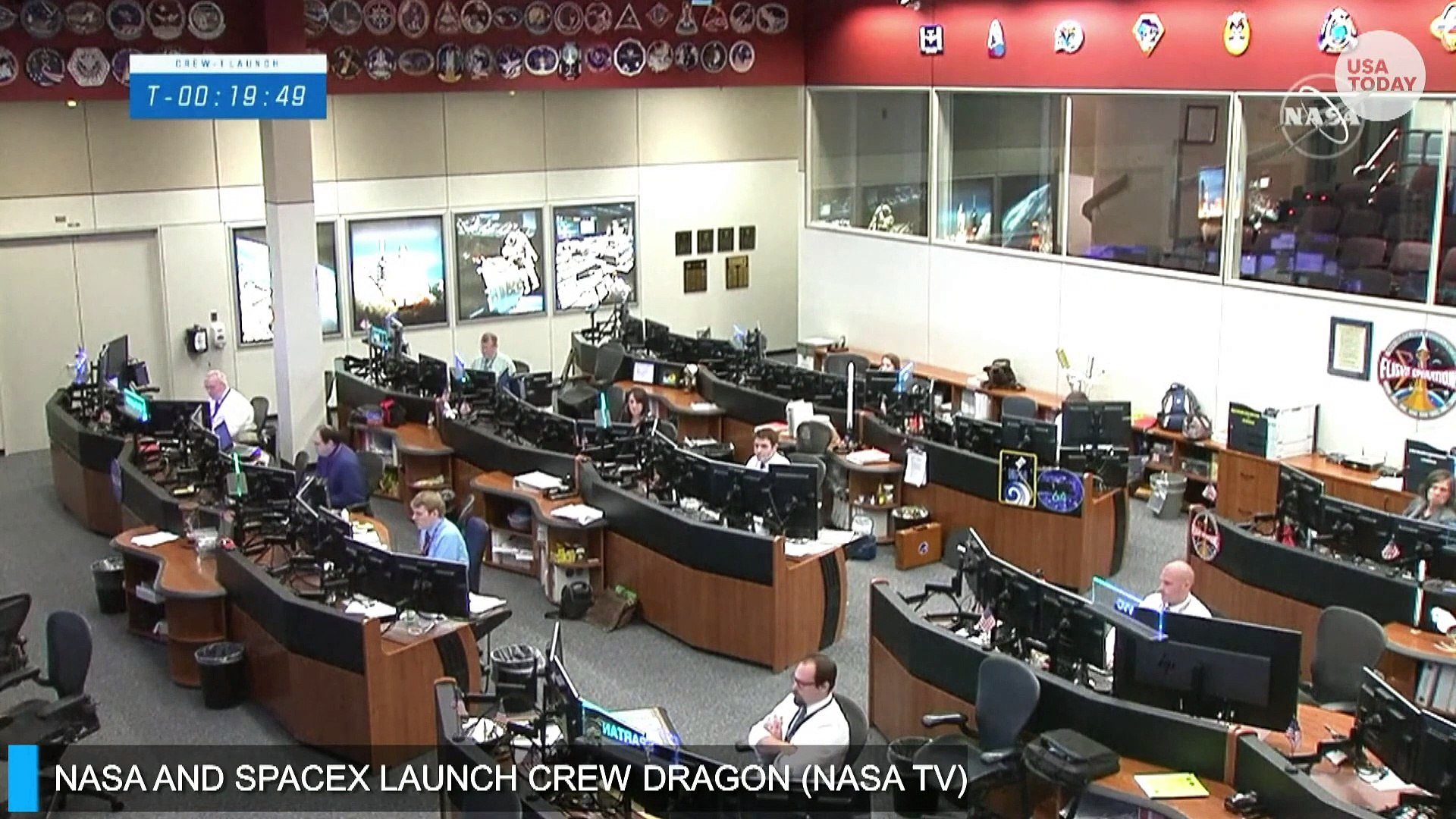 NASA AND SPACEX LAUNCH CREW DRAGON