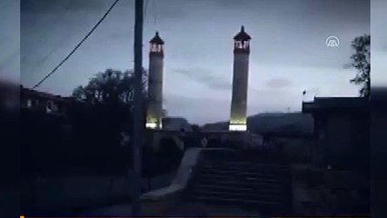 Şuşa'daki Yukarı Gövher Ağa Camisi'ne elektrik verildi