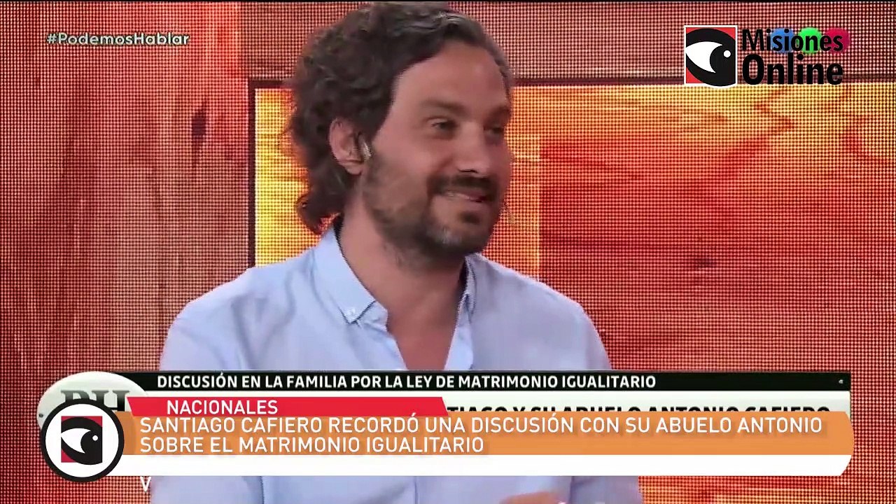 Santiago Cafiero recordó una discusión con su abuelo Antonio sobre el matrimonio igualitario