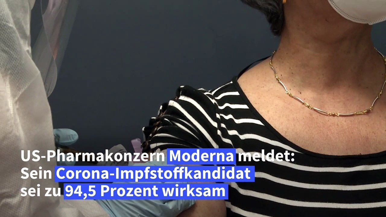 Pharmakonzern Moderna: Impfstoffkandidat zu 94,5 Prozent wirksam