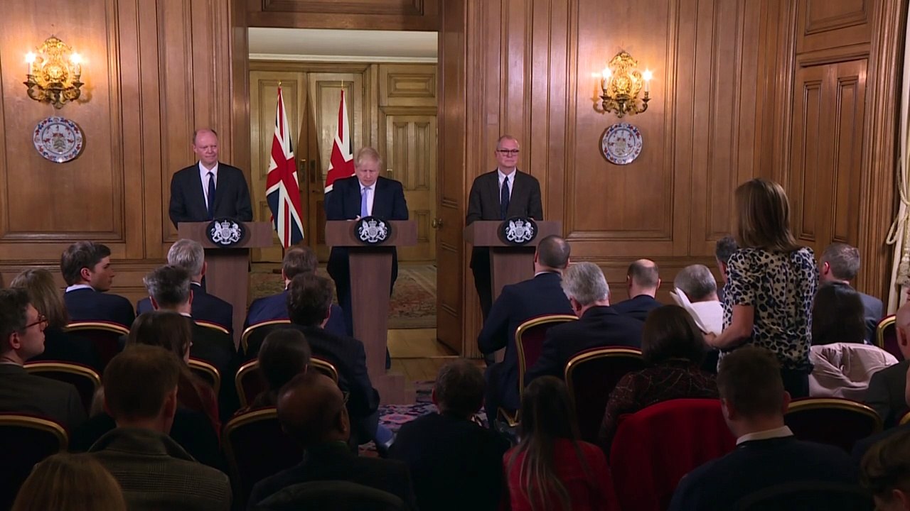 Boris Johnson em isolamento