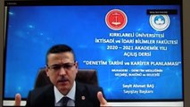 KIRKLARELİ - Sayıştay Başkanı Baş, KLÜ İktisadi ve İdari Bilimler Fakültesi Akademik Yılı açılış dersine katıldı