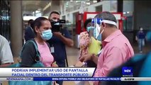 Podrían implementar uso de pantalla facial dentro del transporte público  - Nex Noticias