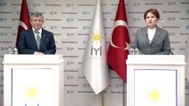 ANKARA - Davutoğlu - Akşener ortak basın toplantısı (2)