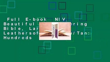 Full E-book  NIV, Beautiful Word Coloring Bible, Large Print, Leathersoft, Purple/Tan: Hundreds