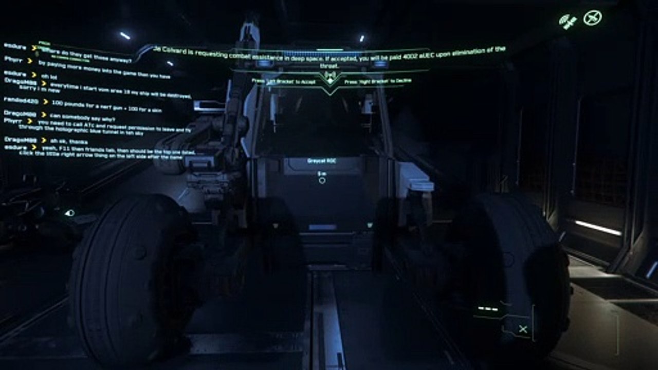 Star Citizen 2020, 11-14. 13;20;05 The ROC's Door Randomly Opens and Closes Whether the Player's Anywhere Near It or Not