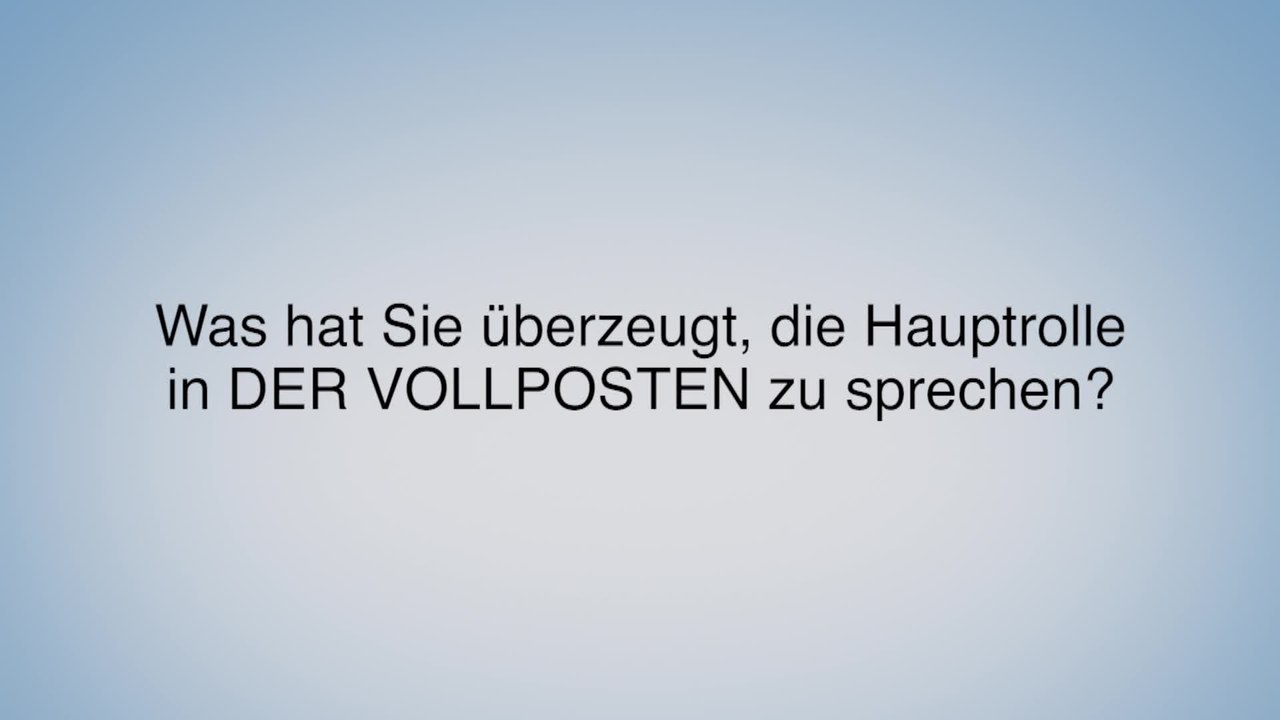 Der Vollposten - Featurette - Interview mit dem Synchronsprecher Bastian Pastewka 1