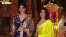 Janhvi Kapoor and Khushi Kapoor dazzle in Ethnic wear as they Celebrate Diwali with Boney Kapoor