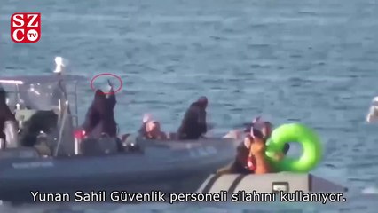 Video herunterladen: Ege Denizi'nde göçmenlere zulüm kayıt altına alındı, Türk gemisi Yunan askerini uyardı