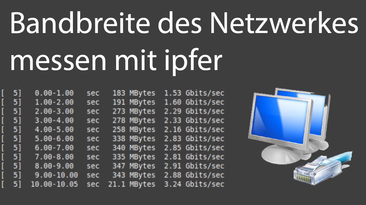 [TUT] Netzwerkbenchmark mit iperf [4K | DE]