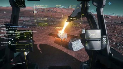 Star Citizen 2020, 11-15 11;00;58 The ROC Ejects the Player, then Falls Partially into the Planet, Then Proceeds to Chase and Kill the Player