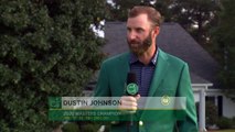 Emotional Dustin Johnson interviewed after Masters victory