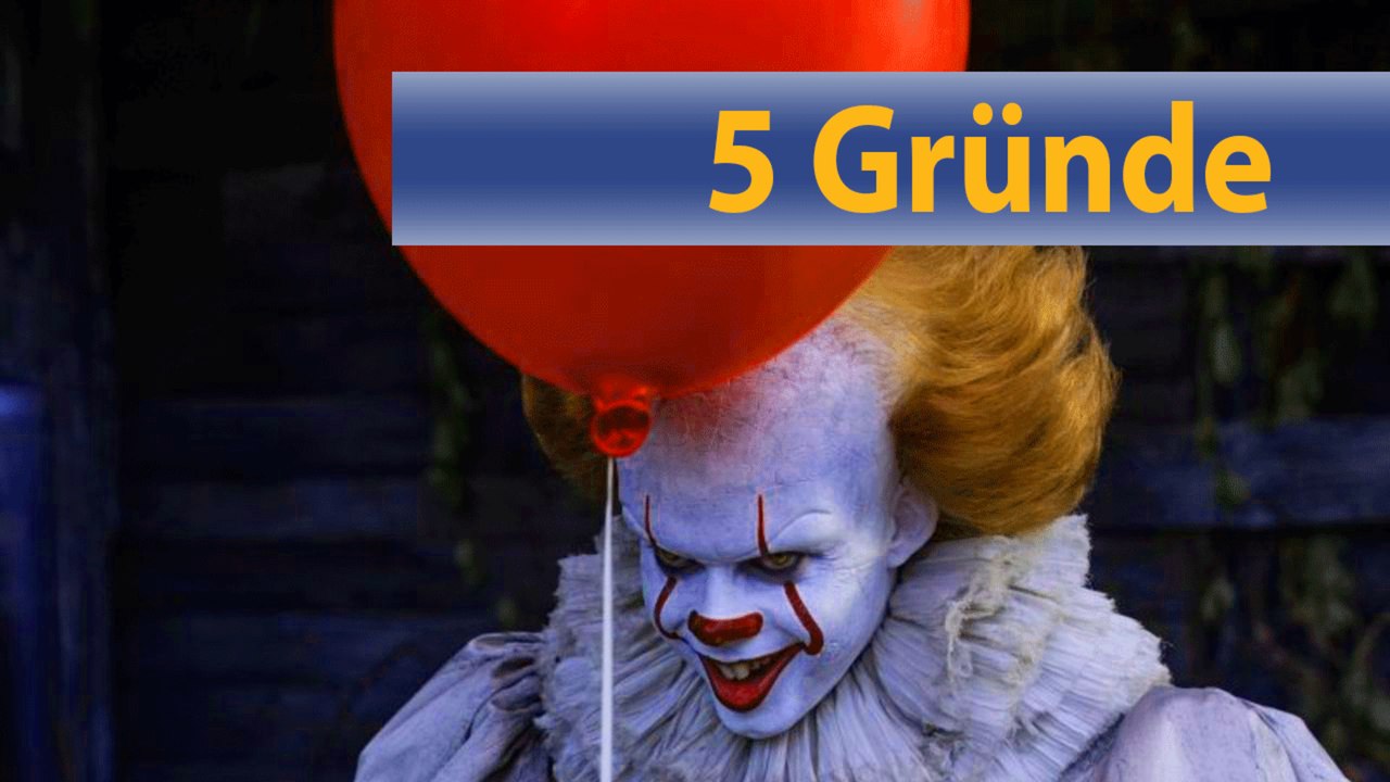 5 GrÃ¼nde, warum ihr euch Stephen King's 'Es' anschauen solltet!
