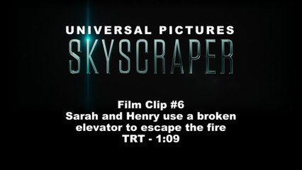 Skyscraper - Clip Sarah and Henry use a broken elevator to escape the fire (English) HD