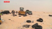 كاميرا الجزيرة تدخل المنطقة العازلة في الكركرات بين المعبرين الحدوديين المغربي والموريتاني