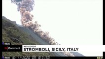 Wieder heftiger Ausbruch am Vulkan Stromboli