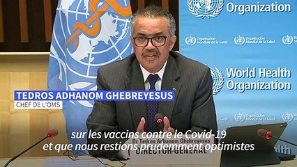 Covid: "l'heure n'est pas à la complaisance" malgré les "nouvelles encourageantes" sur les vaccins, prévient l'OMS