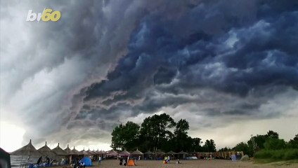 Check Out This Footage of Crazy Cloud Formation Seen Above Lake in China!