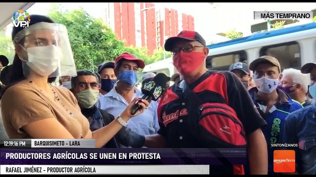 Productores agrícolas protestaron a las afueras de la Gobernación de Lara - VPItv