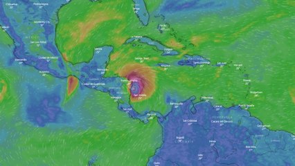 Paso del huracán Iota