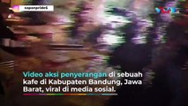 CCTV Rekam Pembacokan Mengerikan di Cafe Bandung