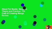 About For Books  Manga in Theory and Practice: The Craft of Creating Manga  Review