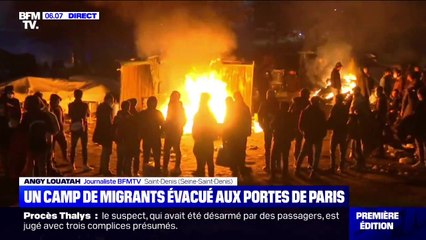 Download Video: Un camp de migrants évacué ce lundi matin à Saint-Denis, en Seine-Saint-Denis